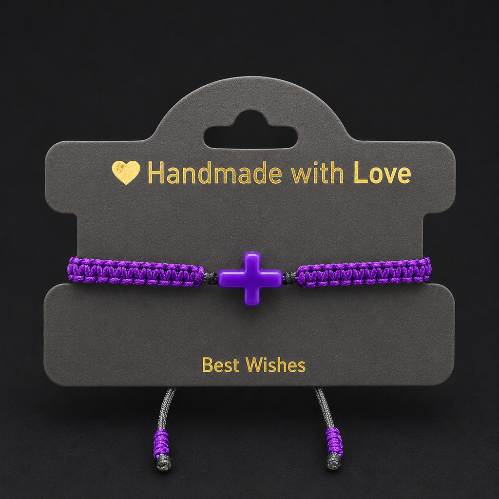 Cross Macrame Bracelet