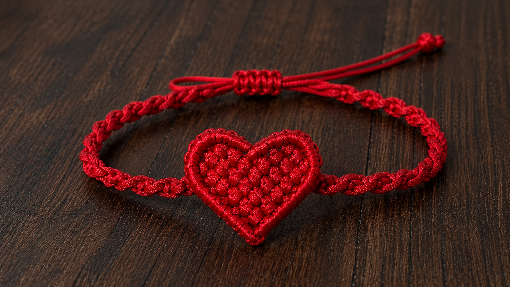 Heart Macrame Bracelet
